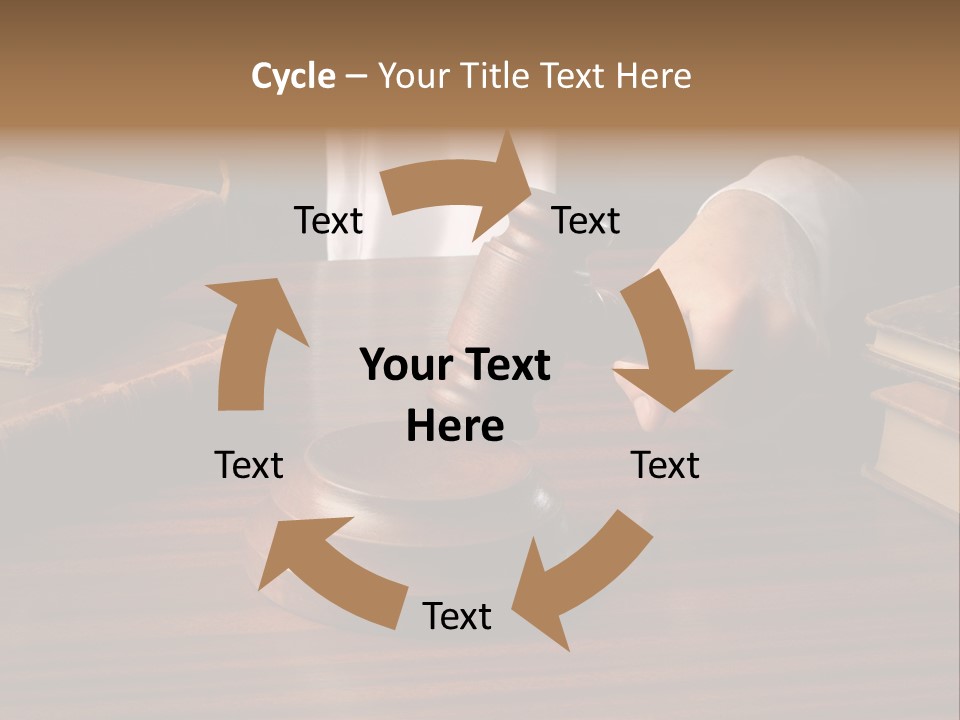 Lawyers Hold Wooden PowerPoint Template