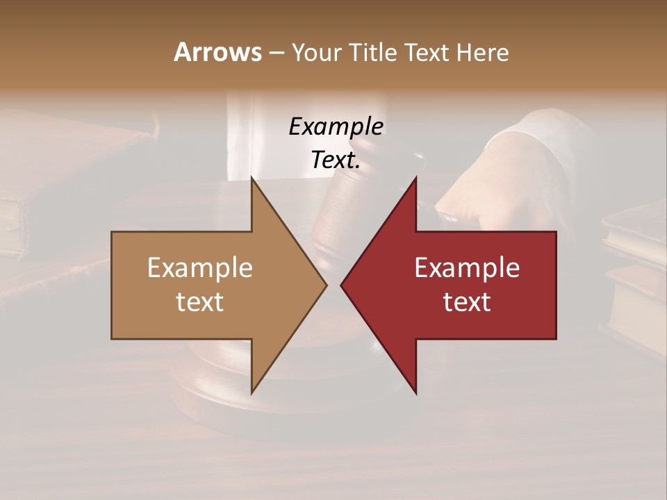Lawyers Hold Wooden PowerPoint Template