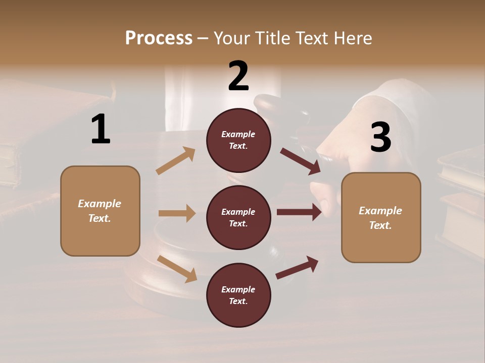 Lawyers Hold Wooden PowerPoint Template