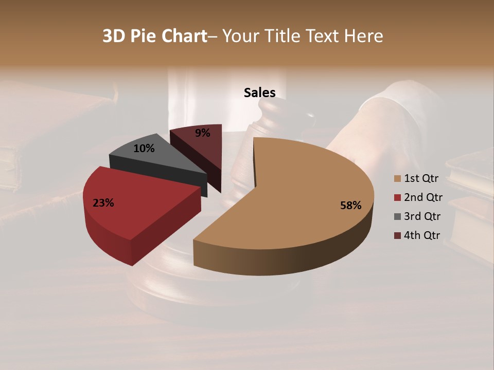 Lawyers Hold Wooden PowerPoint Template