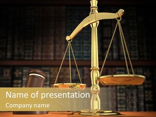 Legal Judge Lawyer PowerPoint Template