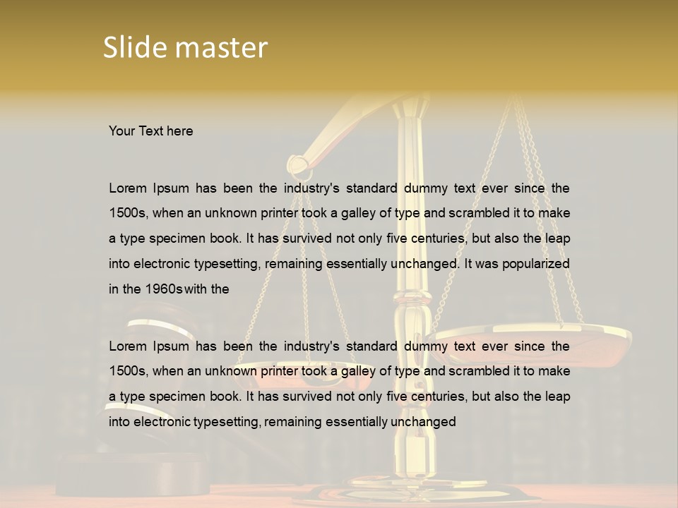 Legal Judge Lawyer PowerPoint Template