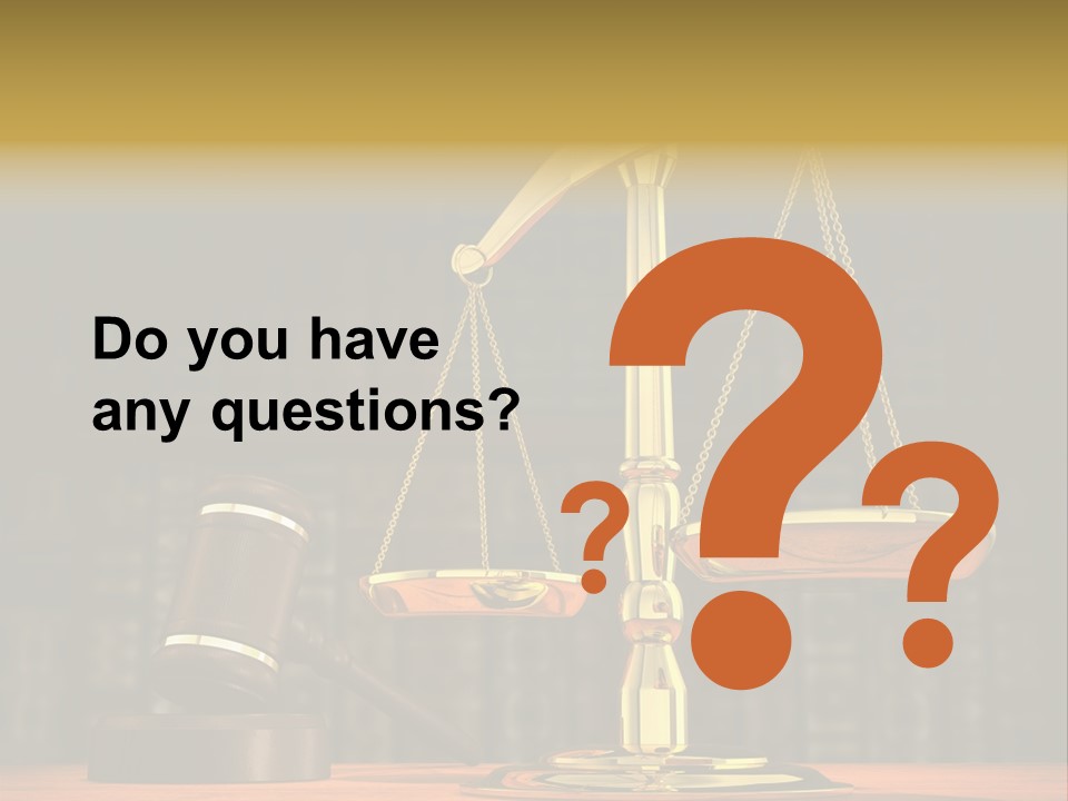 Legal Judge Lawyer PowerPoint Template