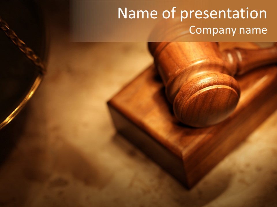 Wood Illegal Divorce PowerPoint Template