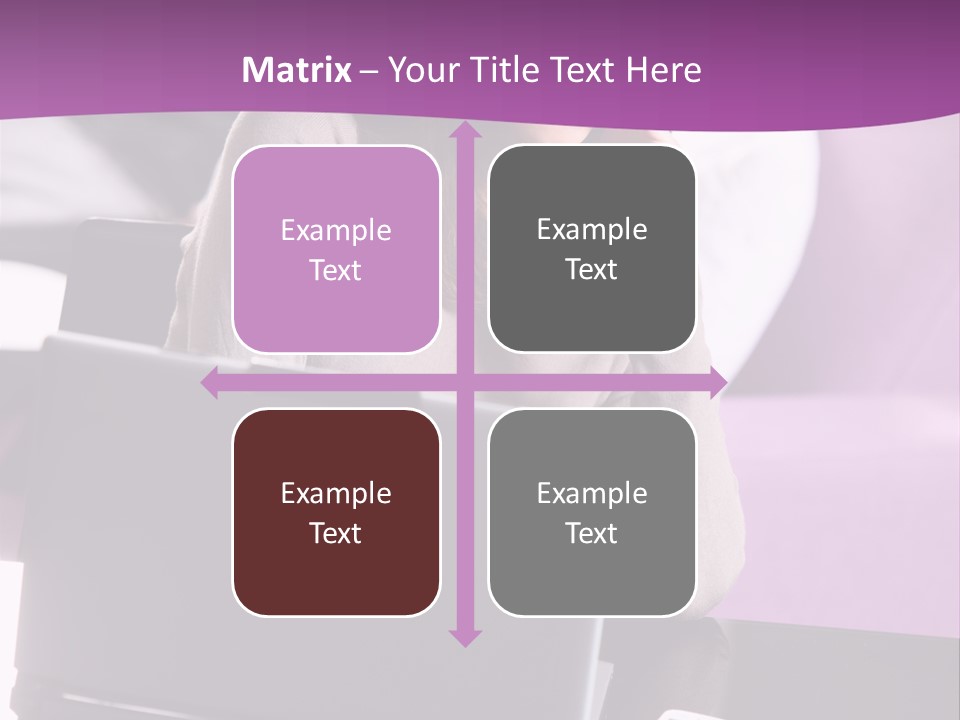 Caucasian Chat Room Smiling PowerPoint Template