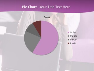 Caucasian Chat Room Smiling PowerPoint Template