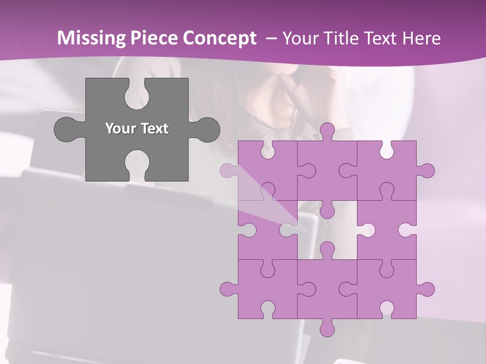 Caucasian Chat Room Smiling PowerPoint Template