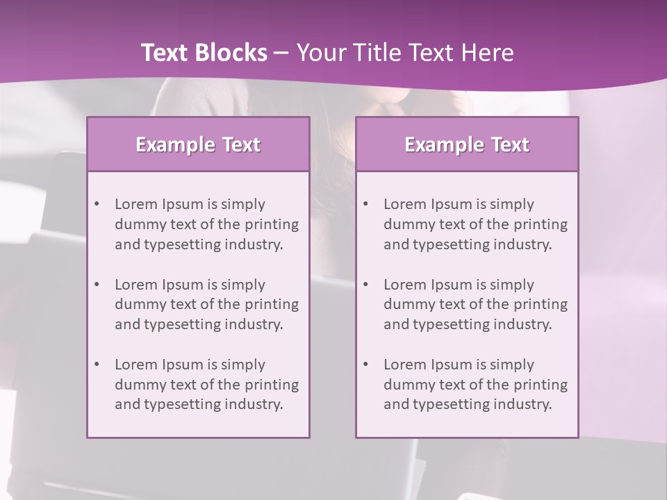 Caucasian Chat Room Smiling PowerPoint Template