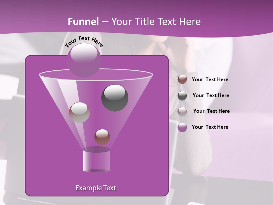 Caucasian Chat Room Smiling PowerPoint Template