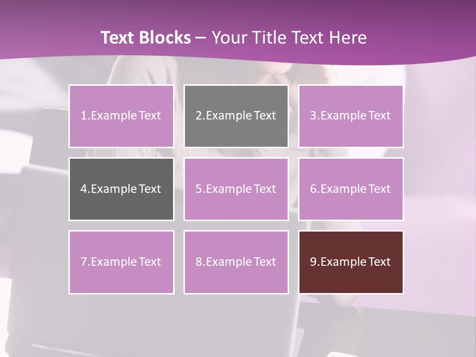 Caucasian Chat Room Smiling PowerPoint Template