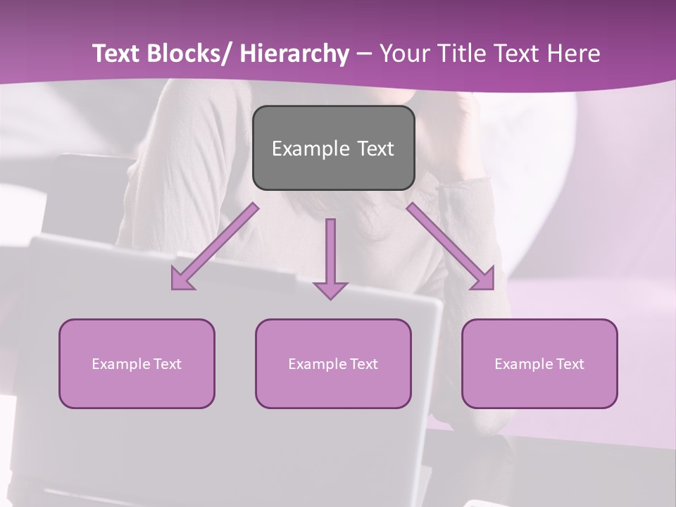 Caucasian Chat Room Smiling PowerPoint Template