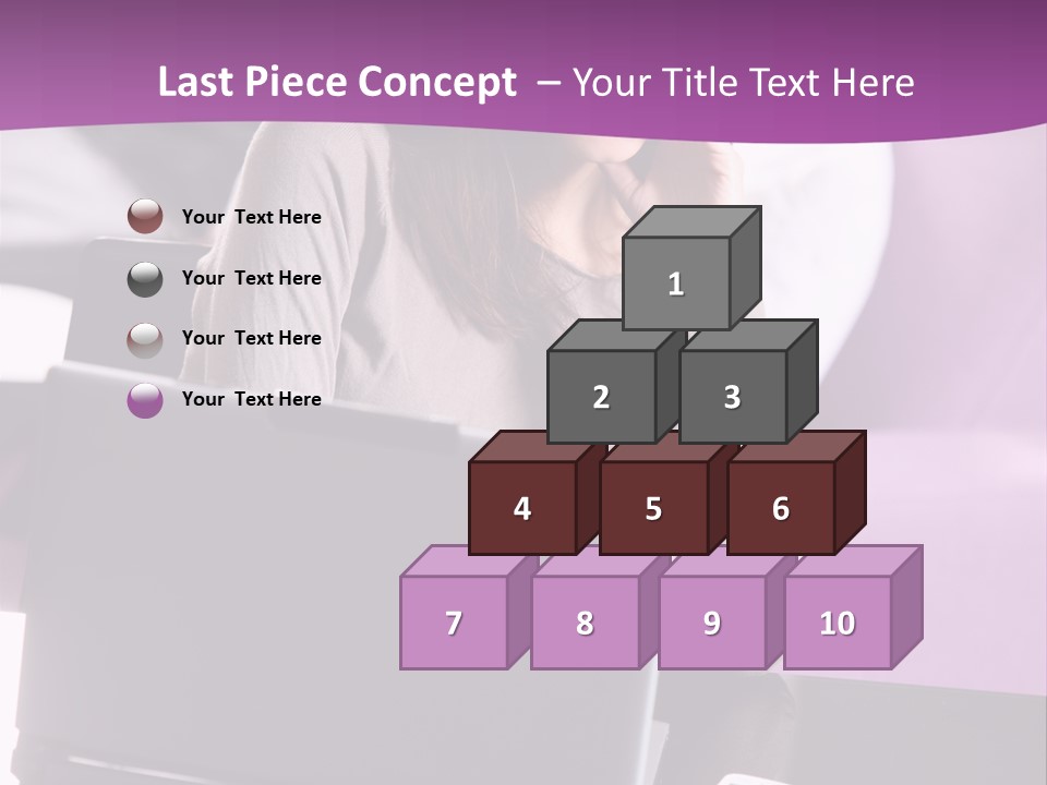 Caucasian Chat Room Smiling PowerPoint Template