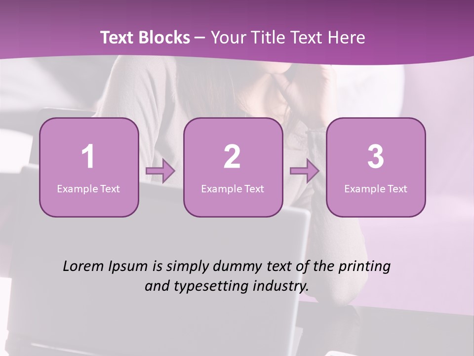 Caucasian Chat Room Smiling PowerPoint Template