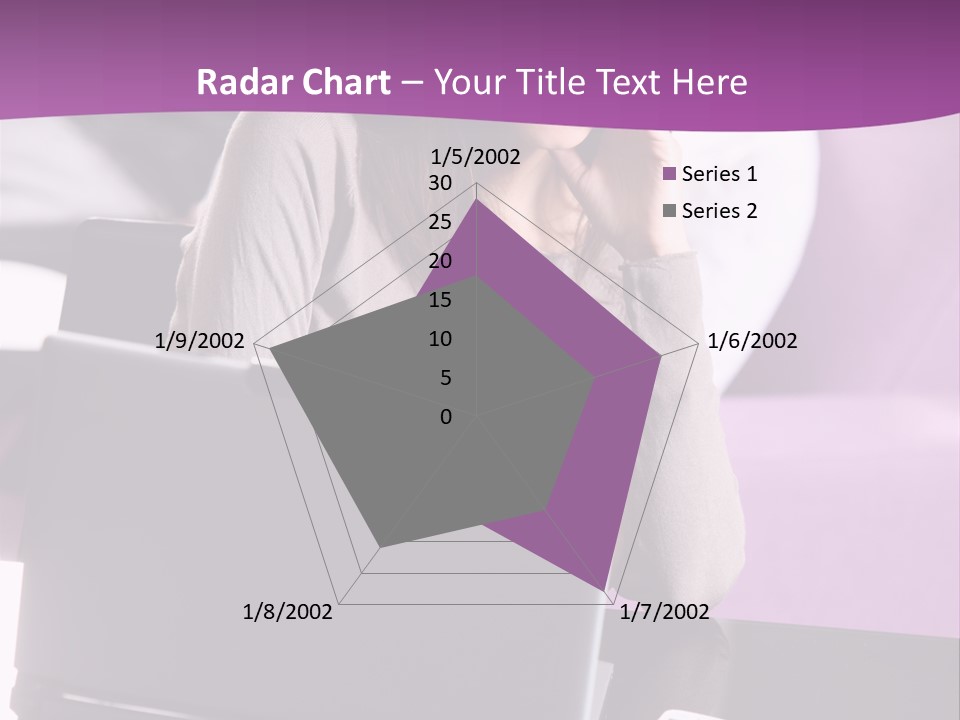 Caucasian Chat Room Smiling PowerPoint Template