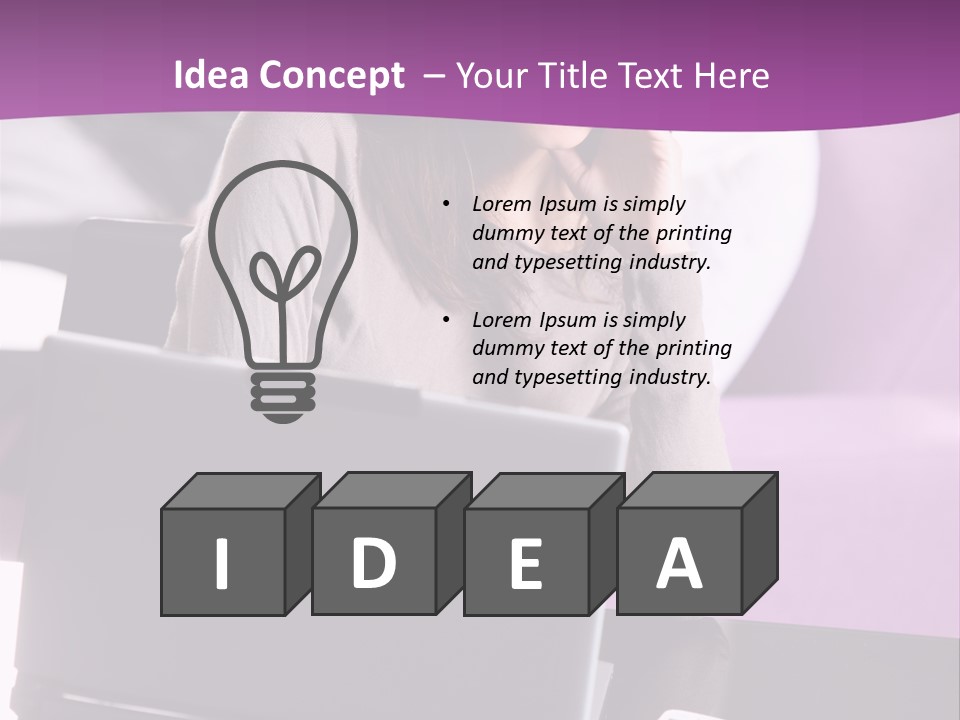 Caucasian Chat Room Smiling PowerPoint Template