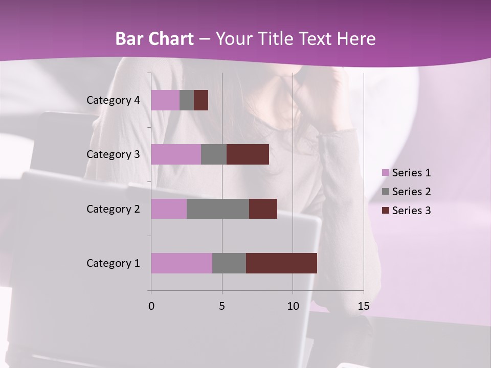 Caucasian Chat Room Smiling PowerPoint Template