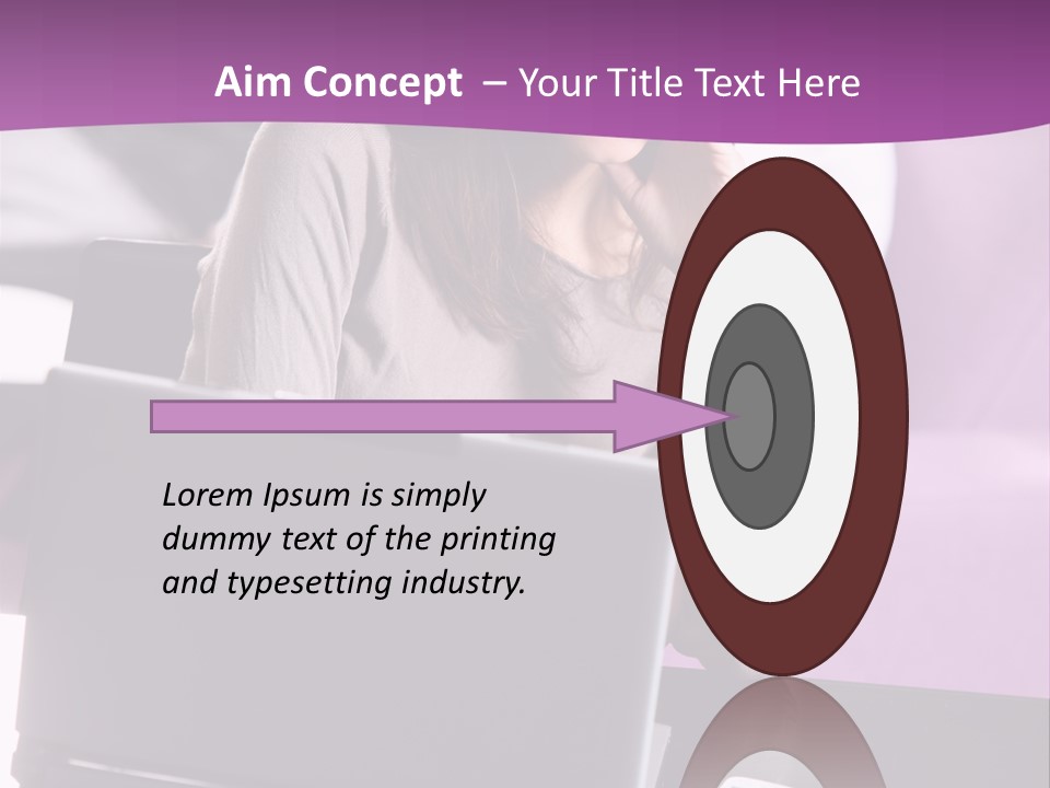 Caucasian Chat Room Smiling PowerPoint Template