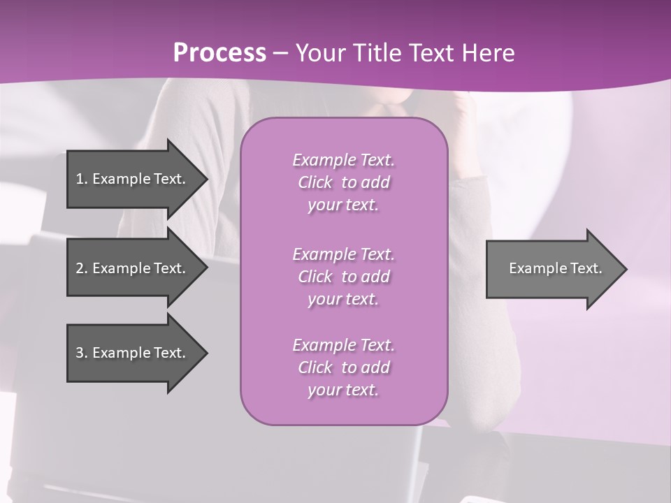 Caucasian Chat Room Smiling PowerPoint Template