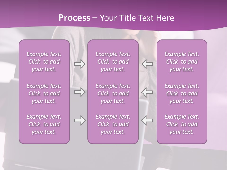 Caucasian Chat Room Smiling PowerPoint Template