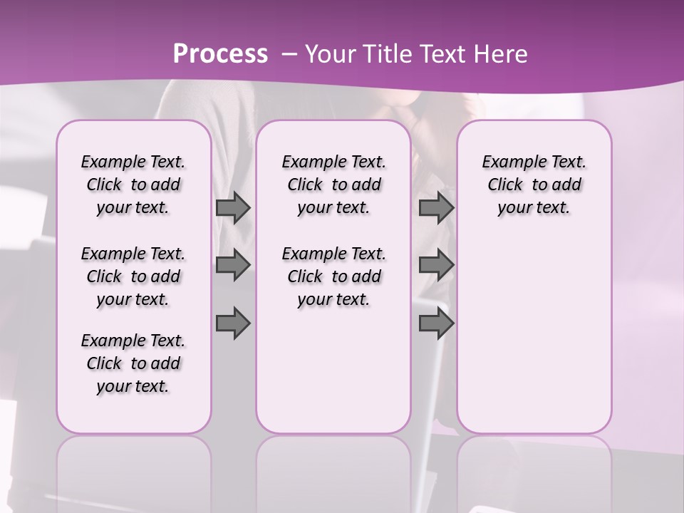 Caucasian Chat Room Smiling PowerPoint Template