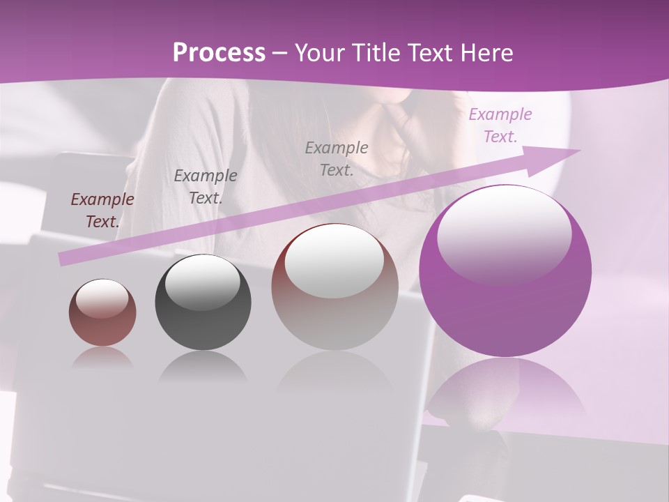Caucasian Chat Room Smiling PowerPoint Template