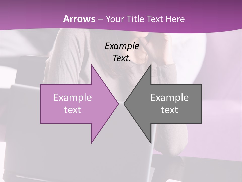 Caucasian Chat Room Smiling PowerPoint Template
