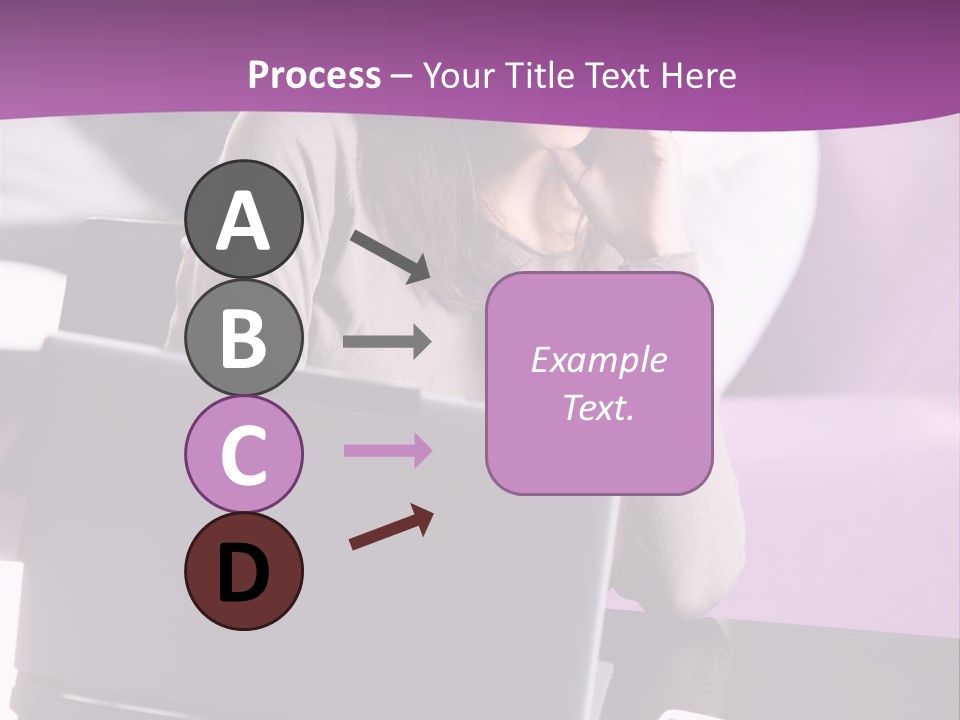 Caucasian Chat Room Smiling PowerPoint Template