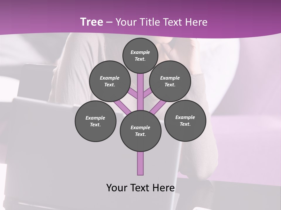 Caucasian Chat Room Smiling PowerPoint Template