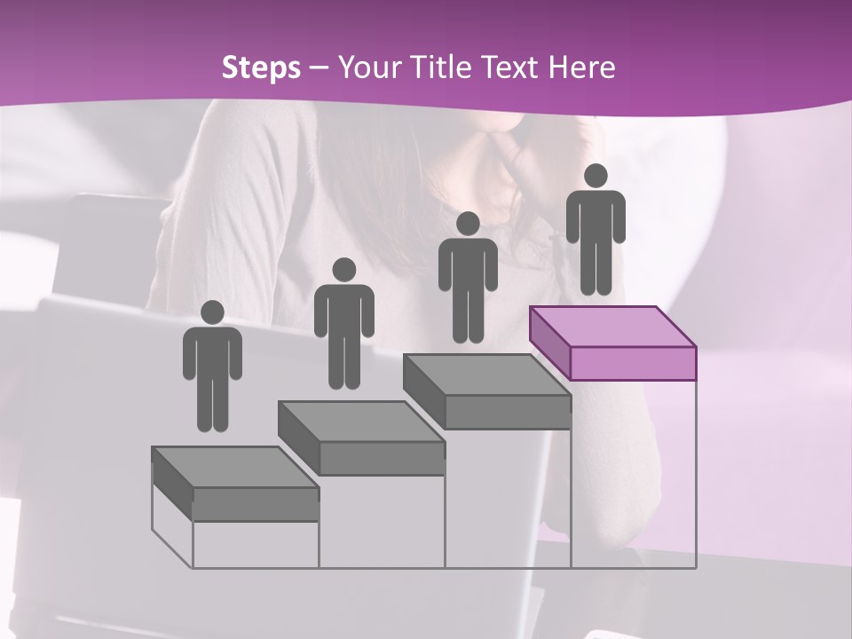 Caucasian Chat Room Smiling PowerPoint Template