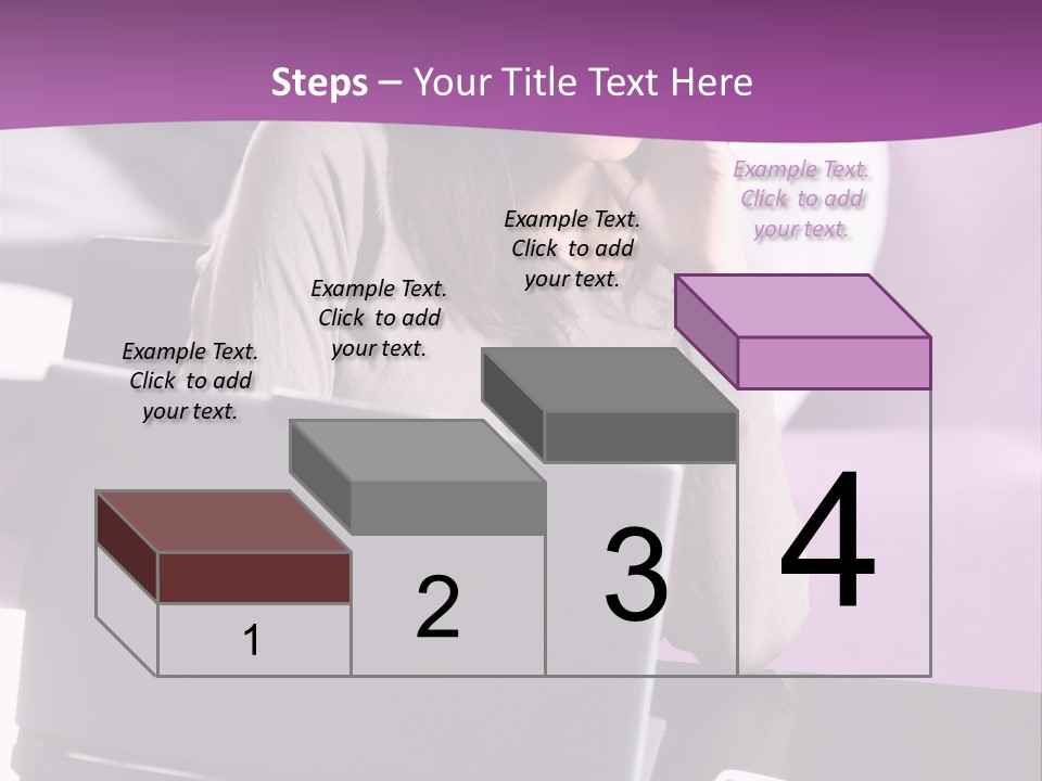 Caucasian Chat Room Smiling PowerPoint Template