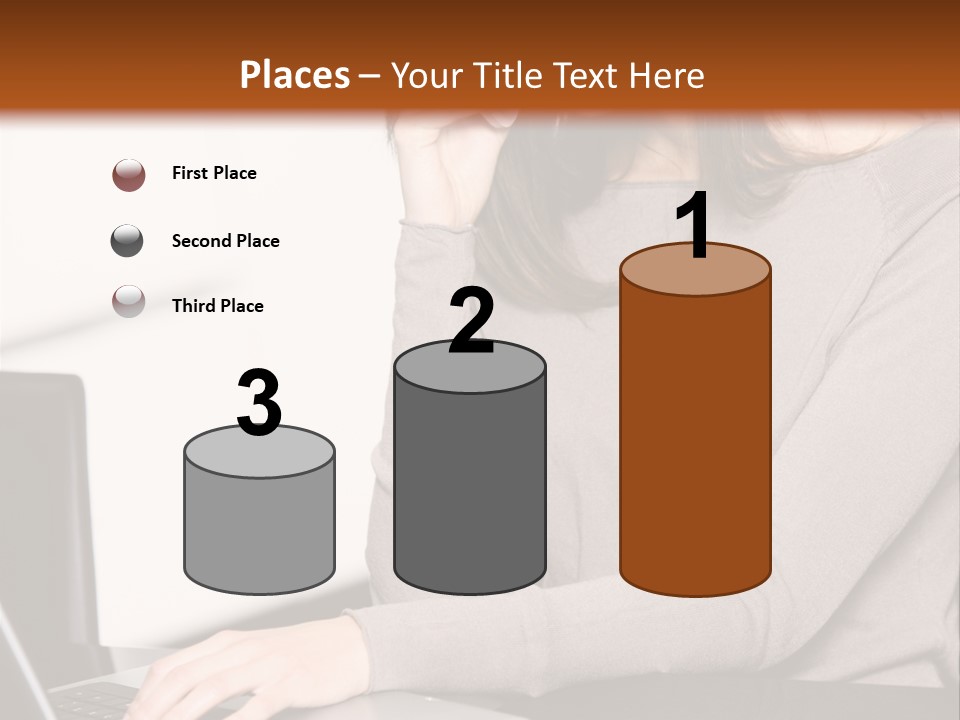 Internet Casual Laptop PowerPoint Template