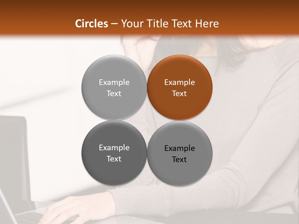 Internet Casual Laptop PowerPoint Template