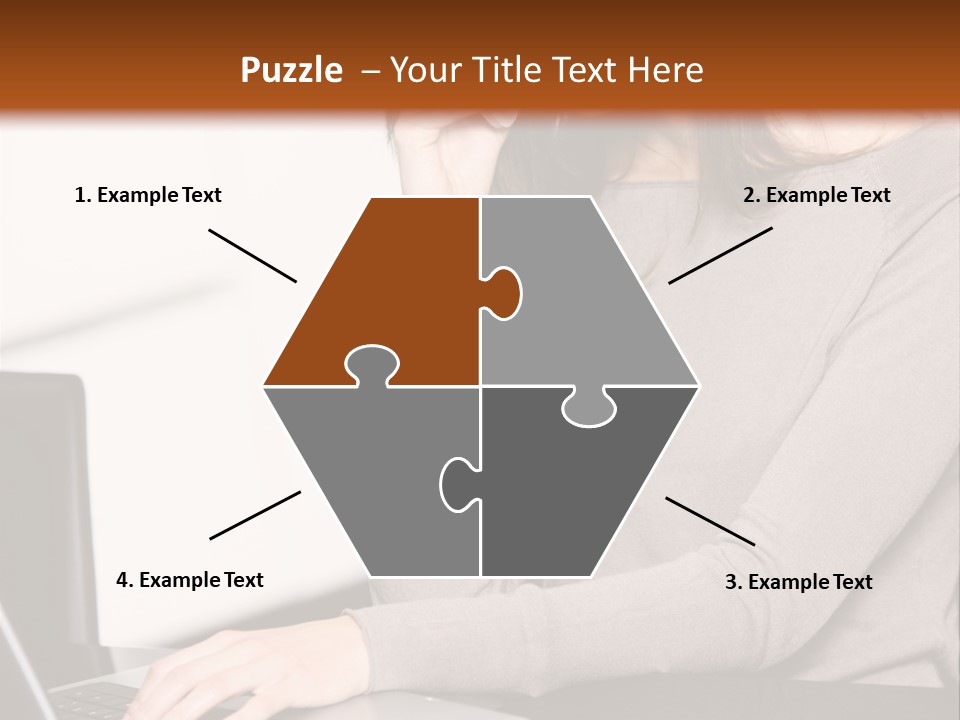 Internet Casual Laptop PowerPoint Template