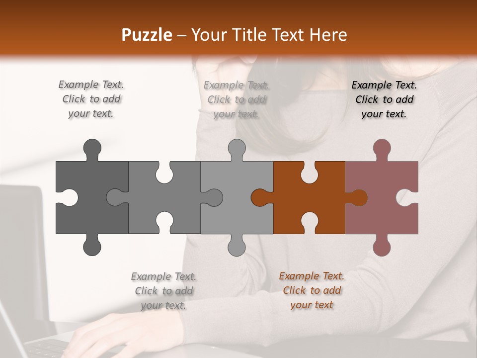 Internet Casual Laptop PowerPoint Template