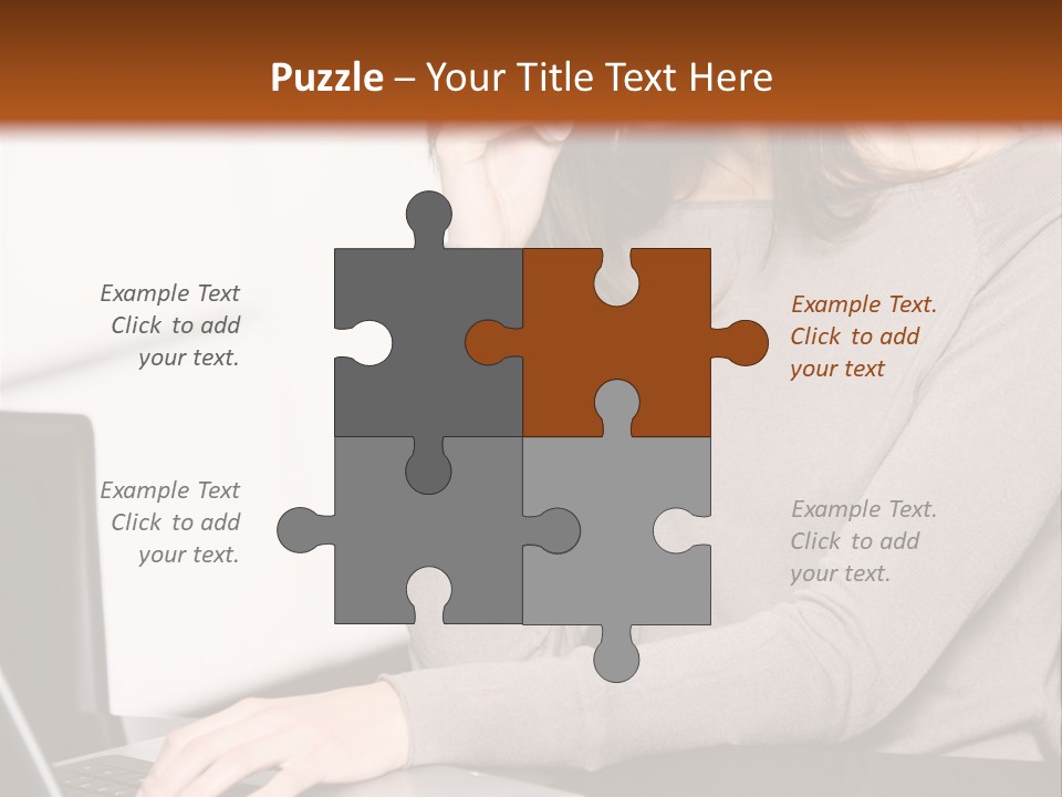 Internet Casual Laptop PowerPoint Template