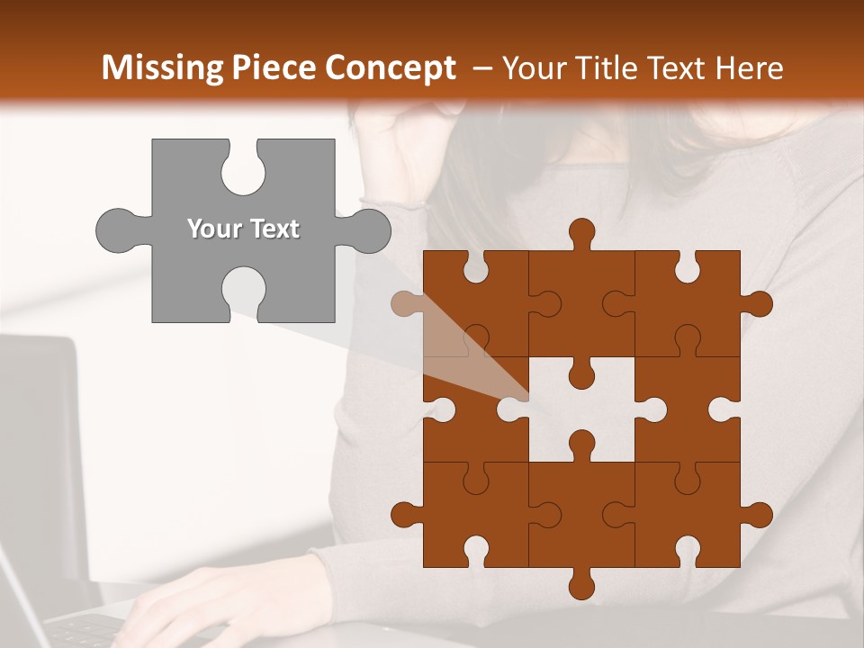 Internet Casual Laptop PowerPoint Template