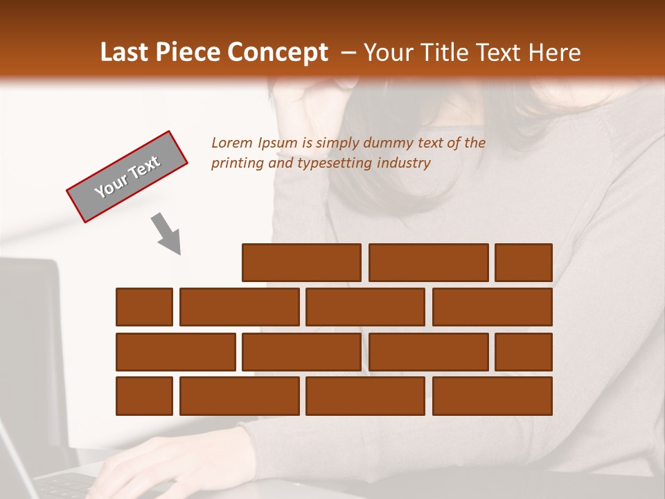 Internet Casual Laptop PowerPoint Template