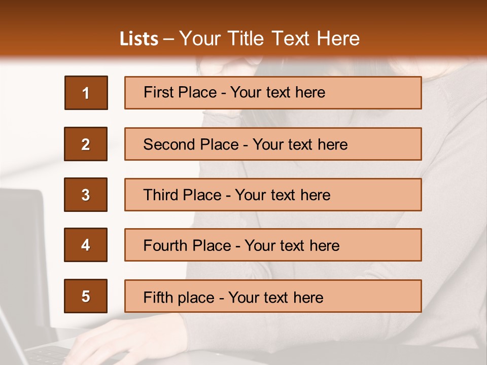 Internet Casual Laptop PowerPoint Template
