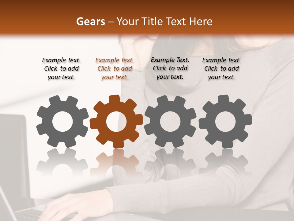 Internet Casual Laptop PowerPoint Template