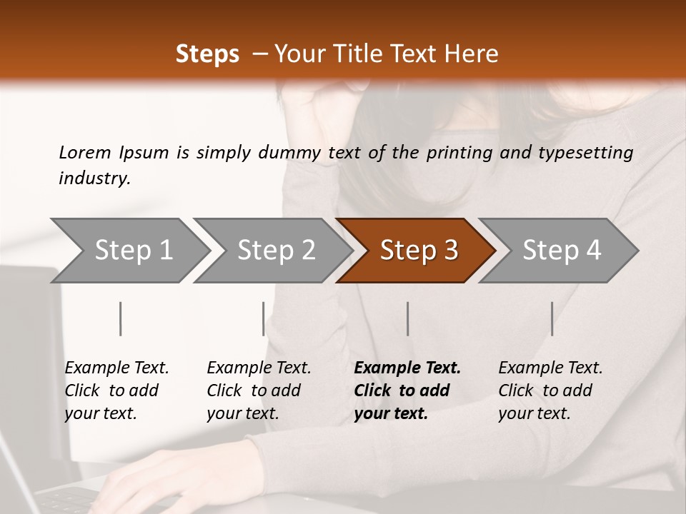 Internet Casual Laptop PowerPoint Template