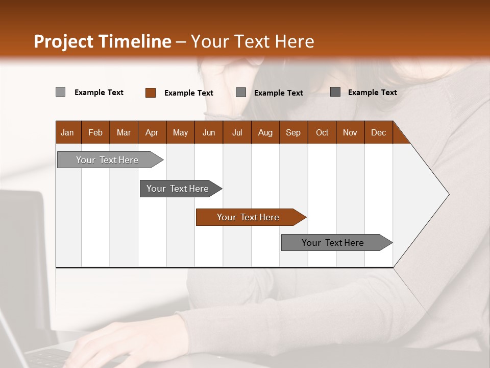 Internet Casual Laptop PowerPoint Template