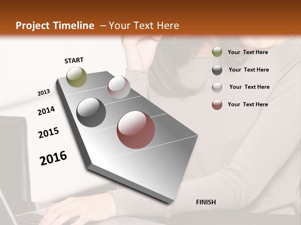 Internet Casual Laptop PowerPoint Template