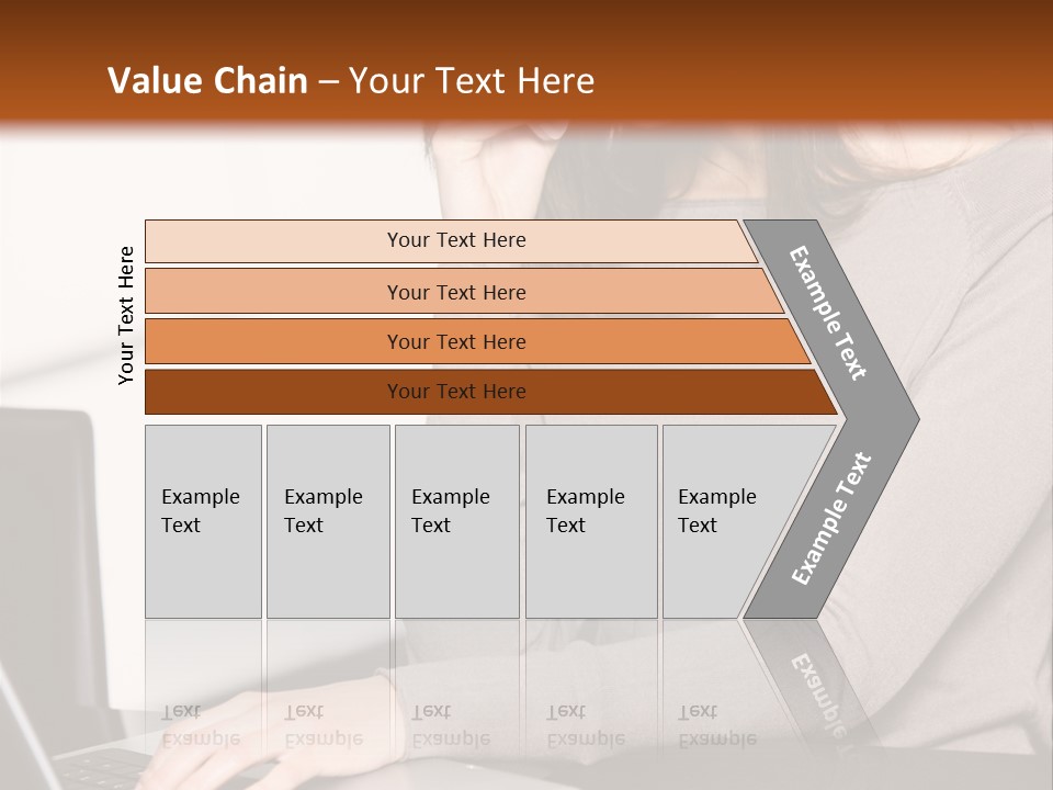 Internet Casual Laptop PowerPoint Template