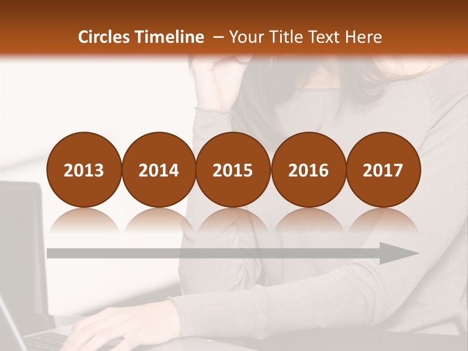 Internet Casual Laptop PowerPoint Template
