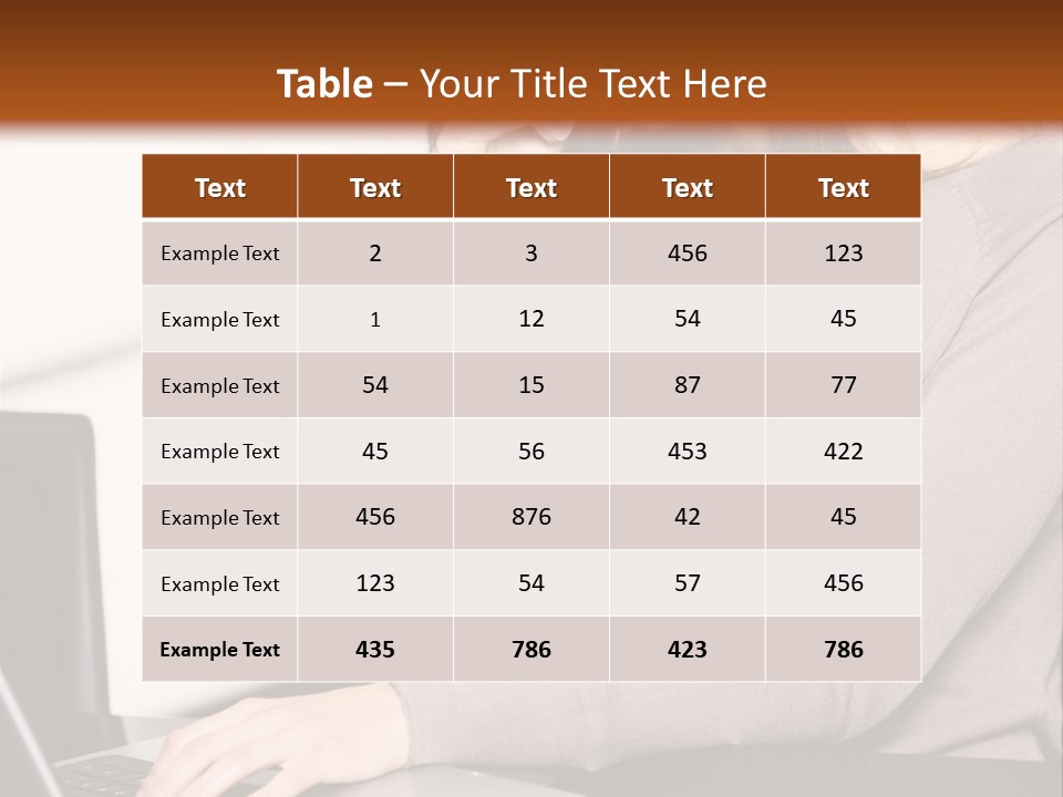 Internet Casual Laptop PowerPoint Template