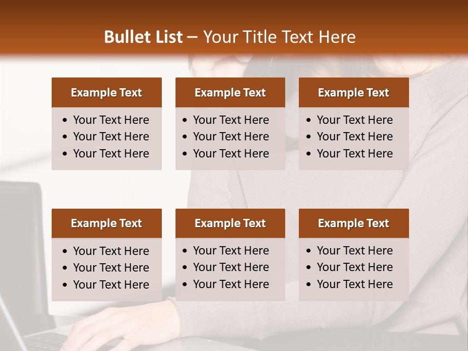 Internet Casual Laptop PowerPoint Template