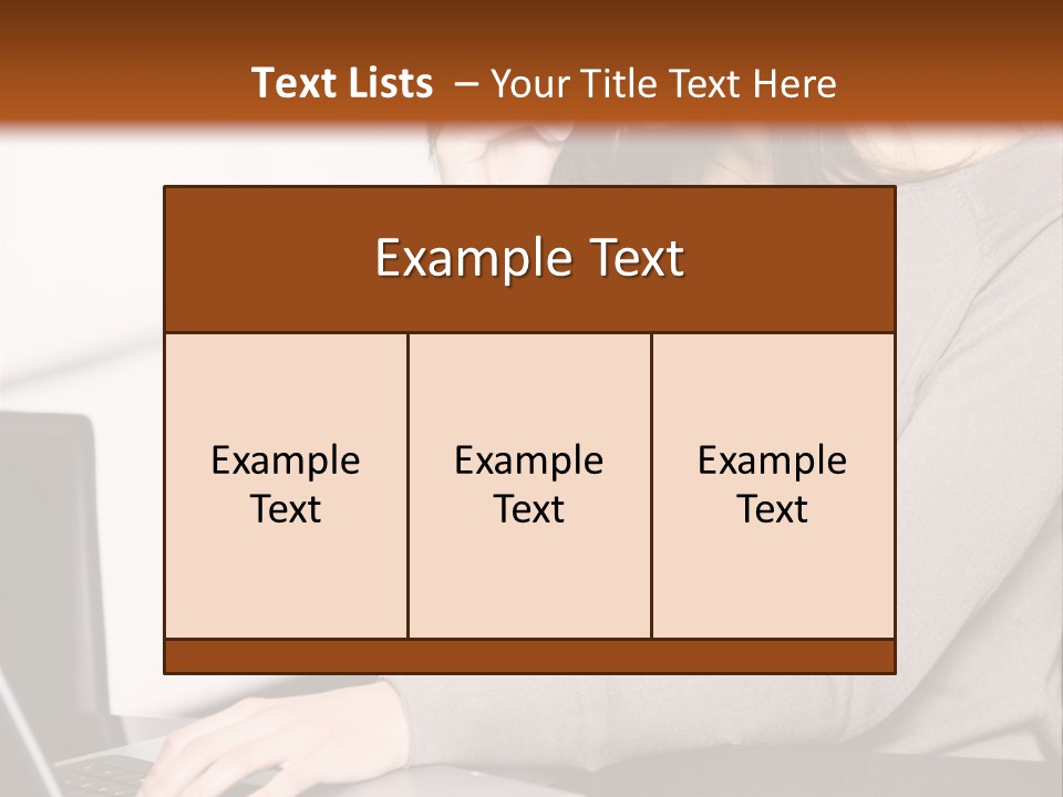 Internet Casual Laptop PowerPoint Template