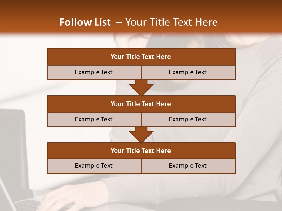 Internet Casual Laptop PowerPoint Template
