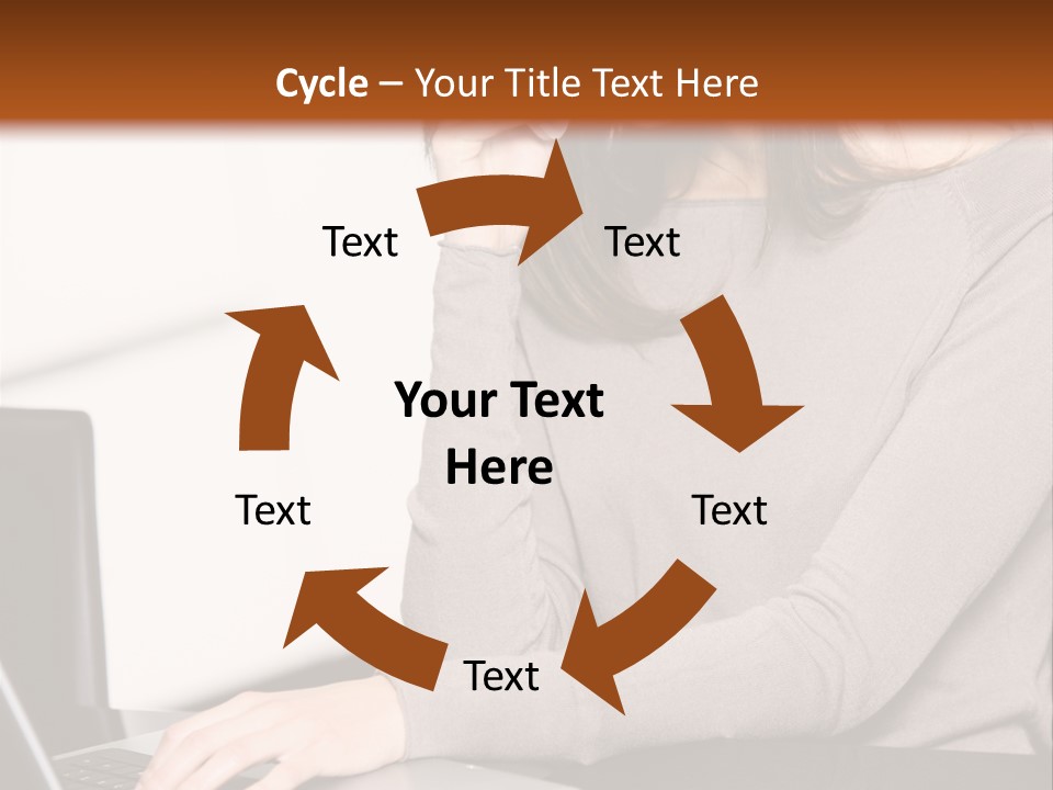 Internet Casual Laptop PowerPoint Template