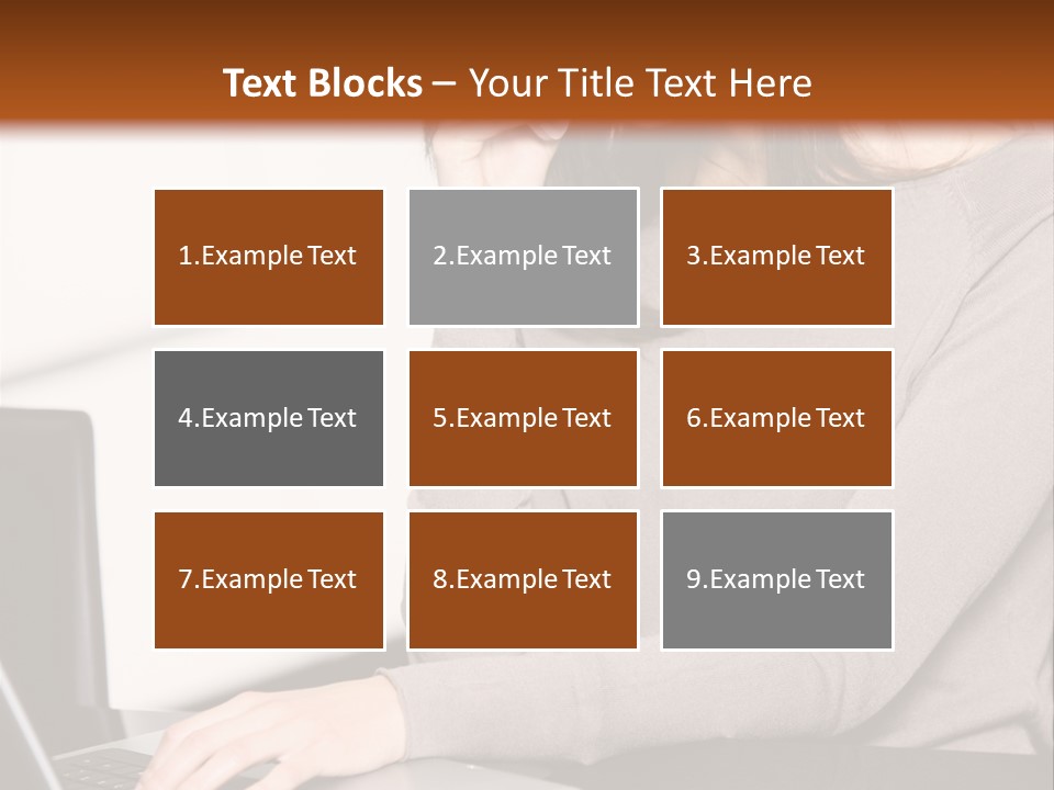 Internet Casual Laptop PowerPoint Template